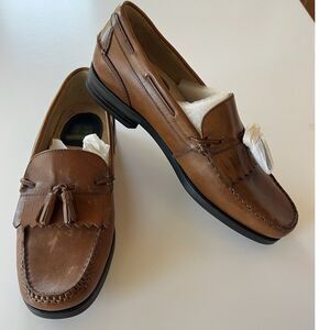 Nunn Bush Men’s Comfort Gel Brown Leather Tassel Slip On Loafer Shoe Size 8M